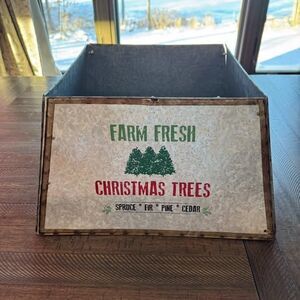 17" Christmas Tree Color - galvanized metal